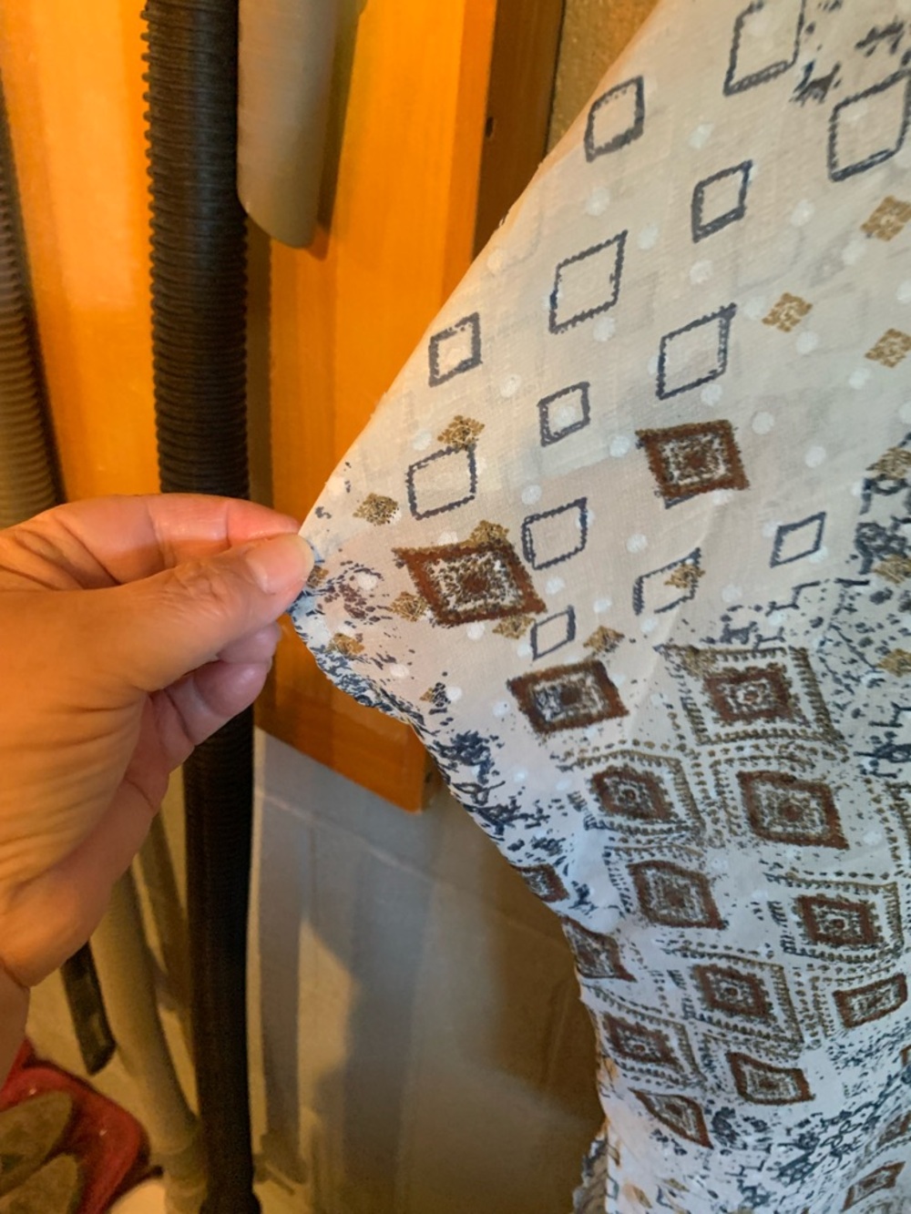 Maurices Lightweight Women’s Patterned Jacket - Cream & Brown Size One Size - Picture 2 of 5